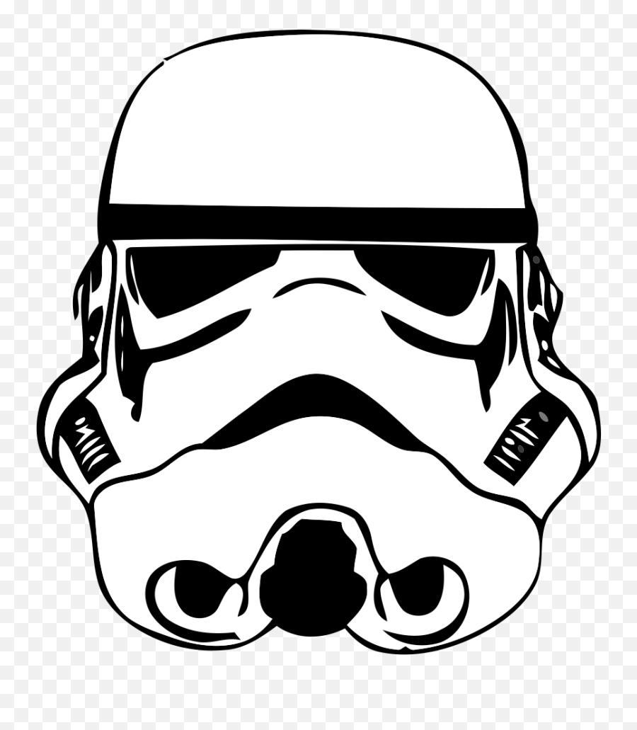 Transparent Star Wars Vector Png - Cartoon Star Wars Stormtrooper Helmet,Stormtrooper Icon