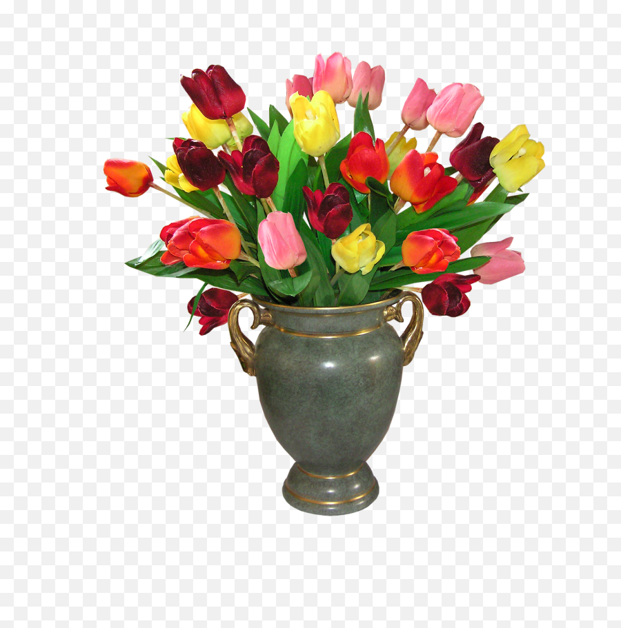 Flower Plant Png - Vase Of Flowers Png,Vase Png