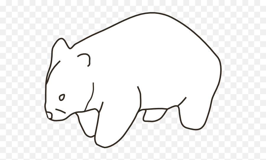 Wombat Outline - Animal Figure Png,Wombat Icon
