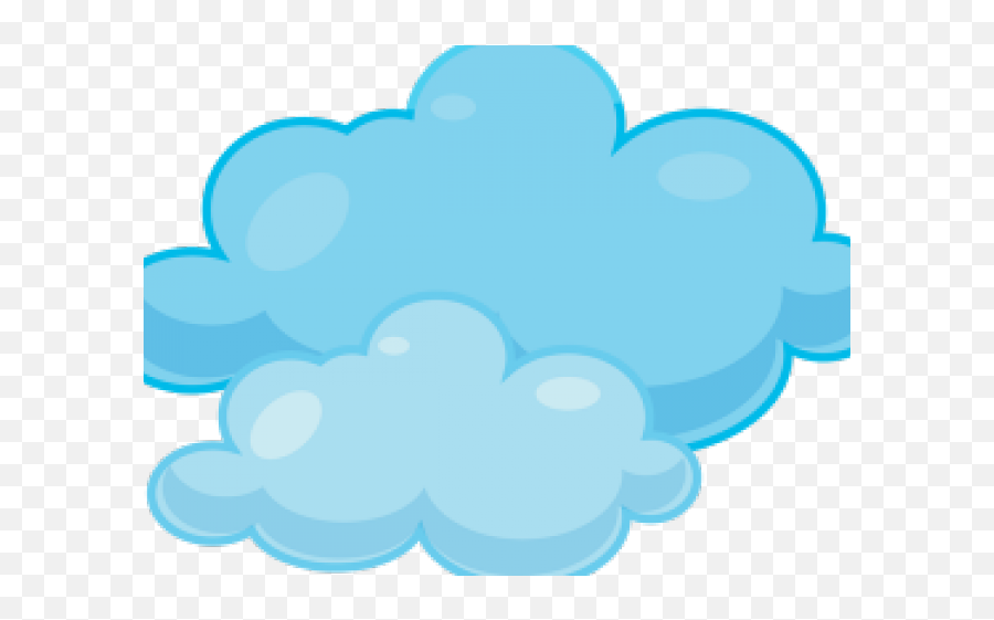 Clouds Clipart Transparent Background Cartoon - Clip Art Blue Clouds Png,Clouds With Transparent Background
