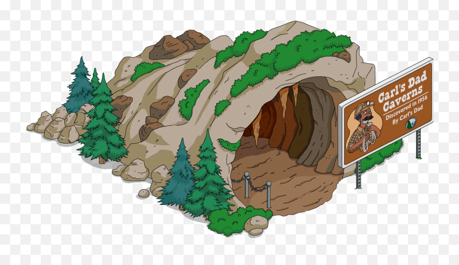 Download Cavern Clipart Cave - Simpsons Tapped Out Rock Simpsons Tapped Out Desert Png,Rock Clipart Transparent
