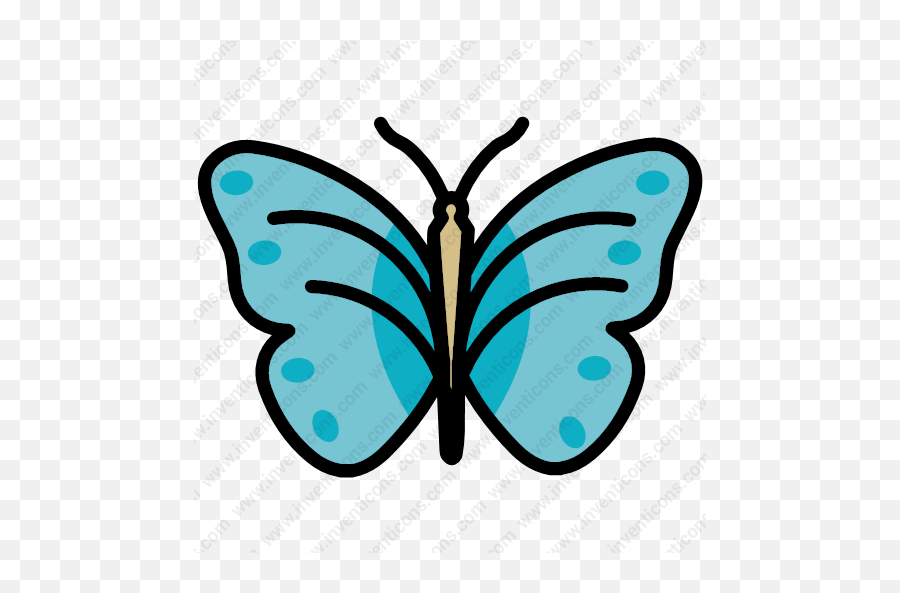 Download Butterfly Vector Icon Inventicons - Schmetterling Icon Png,Moth Icon