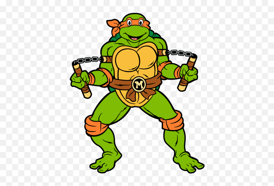 Figpin Classic Teenage Mutant Ninja Turtles U2013 Michelangelo 567 - Teenage Mutant Ninja Turtles Figpin Png,Ninja Turtle Icon
