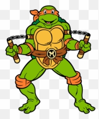 Figpin Classic Teenage Mutant Ninja Turtles U2013 Michelangelo 567 - Figpin png