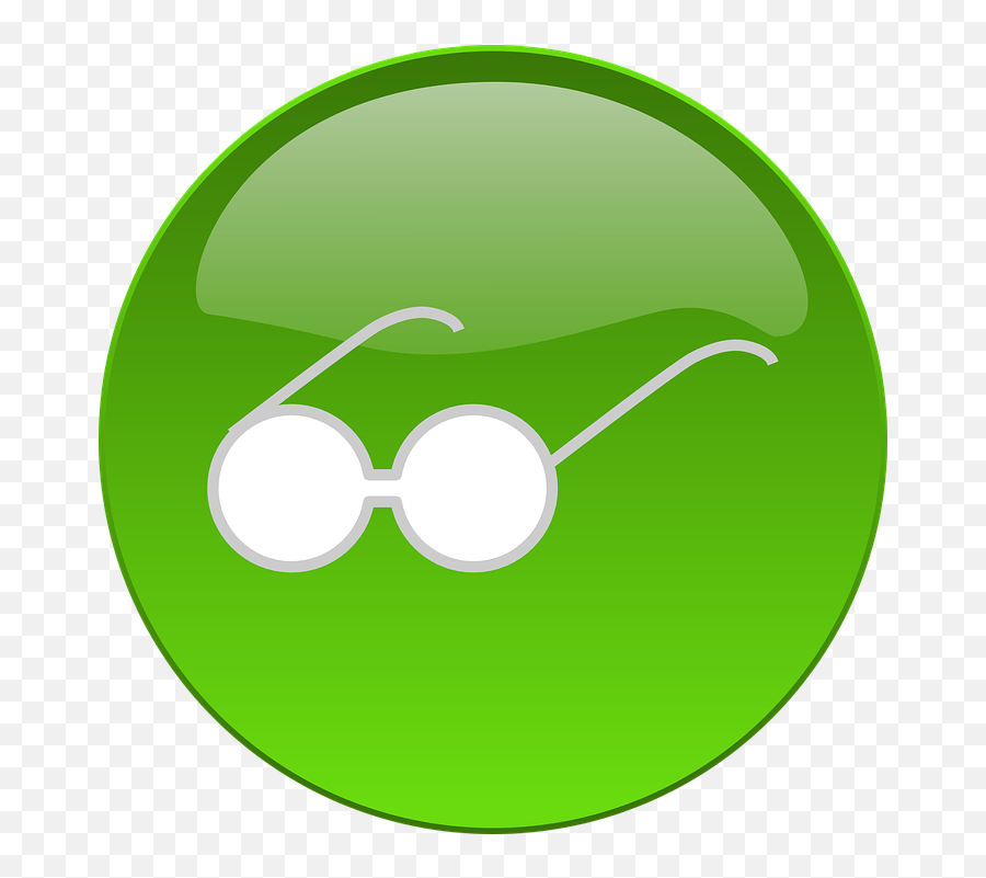 Button Glasses Symbol - Free Vector Graphic On Pixabay Clip Art Png,Voicemail Icon