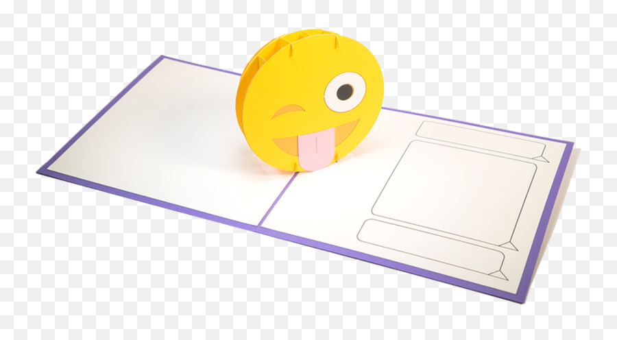 Emoji - Tongue Pop Up Card Paper Pop Cards Png,Tongue Out Emoji Png