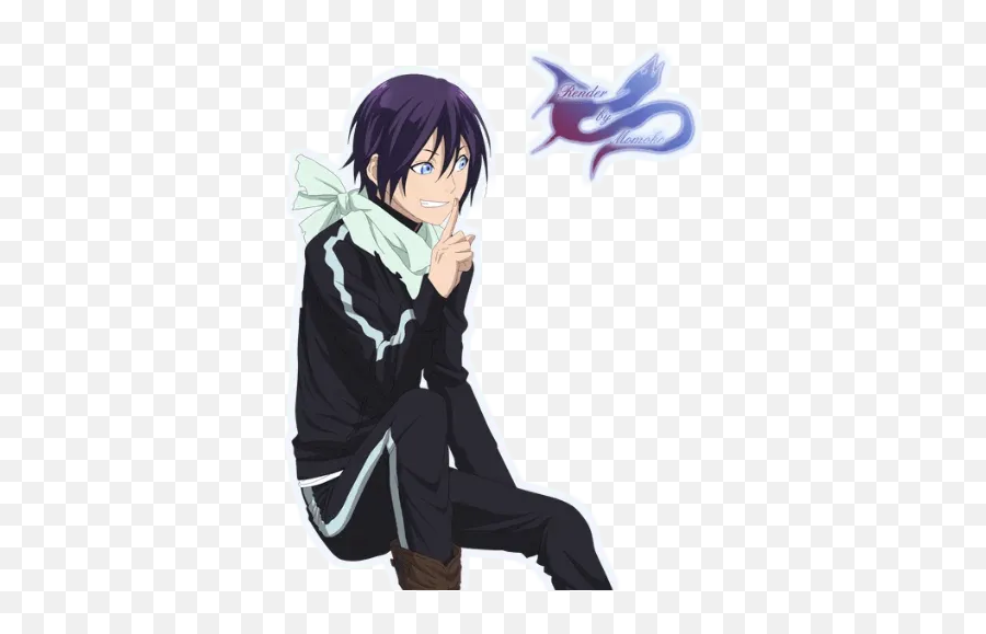 Noragamiu201d Stickers Set For Telegram - Background Yato Noragami Transparent Png,Yato Icon