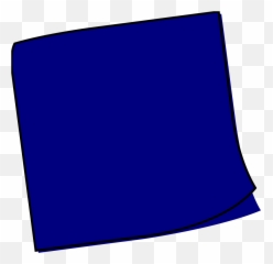 Dark Blue Post It Notes Transparent - Sticky png