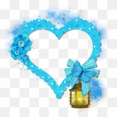 Blue Heart Frame Png 3 Image - Photo