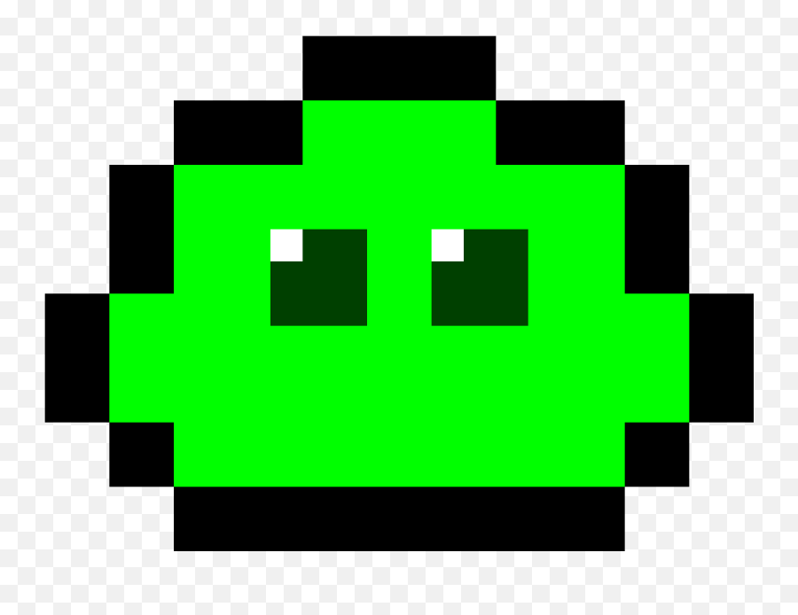 Pixilart - Green Slime By Sirquaren Cute Minecraft Pixel Art Png,Green Slime Png