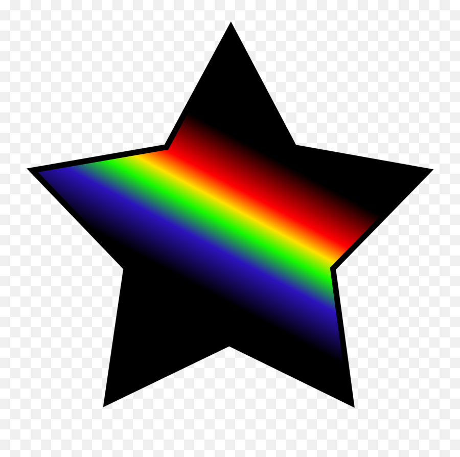 Download Free Photo Of Starrainbow Colorblack Background - Rainbow Star Transparent Png,Gay Pride Flag Png
