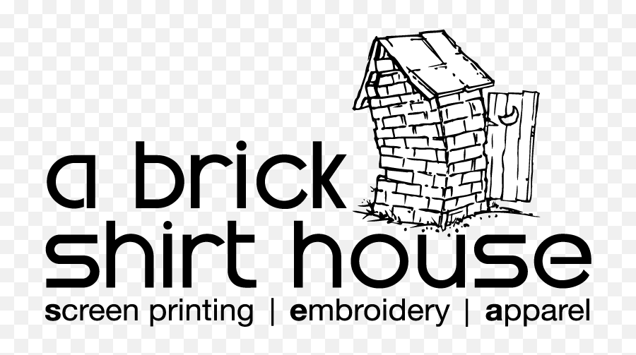 A Brick Shirt House - Custom Screen Printing And Embroidery Graphic Design Png,Shirt Logo Png