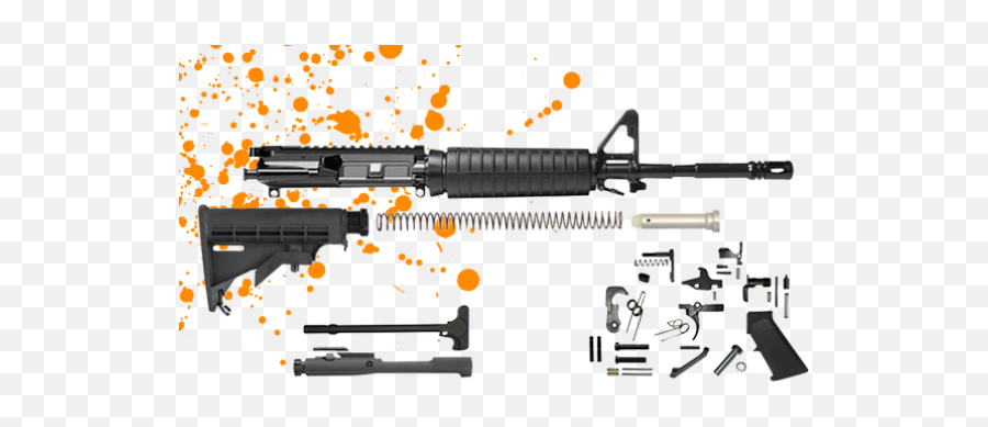 Del Ton Rifle Kits U0026 Ar 15 Rifles Gun Supplies - Ar 15 Build Kit Png,Rifle Png