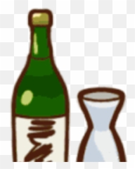 Sake - Glass Bottle Png,Sake Png