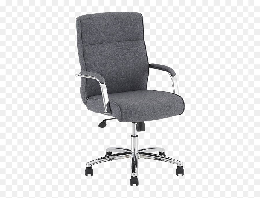 Grey Linen Office Chair Png