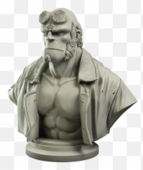 Hellboy The Board Game - Hellboy Collectoru0027s Bust Preorder Hellboy The Board Game Baba Yaga Monster Booster Png,Hellboy Png