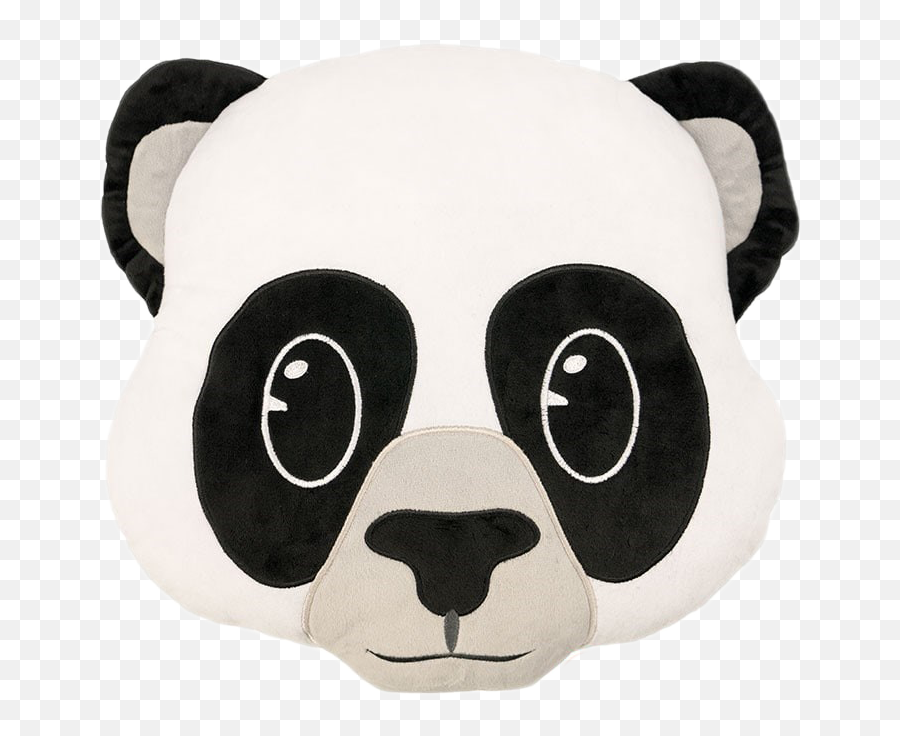 Emoji Cushion - Panda Stuffed Toy Png,Panda Emoji Png