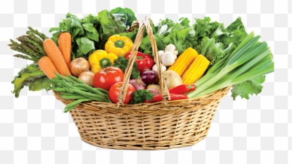 Download Basket - Fresh Vegetable Png