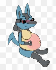 Pregnant Lucario Weasyl - Girl Lucario Png,Lucario Png