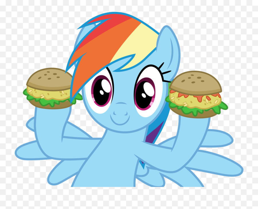 Vector Hamburger Transparent Background - My Little Pony Friendship Png,Hamburger Transparent Background