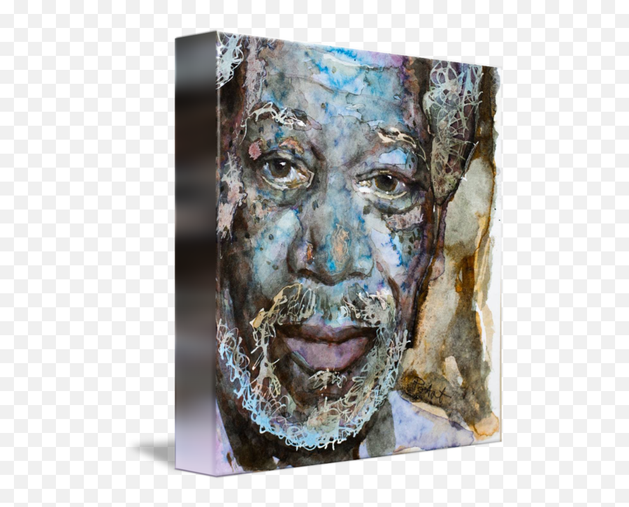 Morgan Freeman By Laur Iduc - Carving Png,Morgan Freeman Png