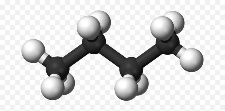 19 Representation Of Molecular Structure - Chemistry Butane Ball And Stick Model Png,Molecules Png