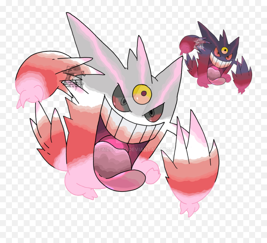 Gengar Png - Pokemon Mega Gengar Art Shiny,Gengar Png