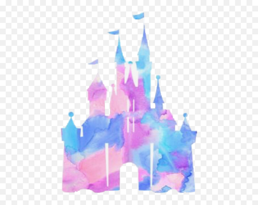 Disney Castle Silhouette - Disney Castle Silhouette Coloured Png,Castle Silhouette Png