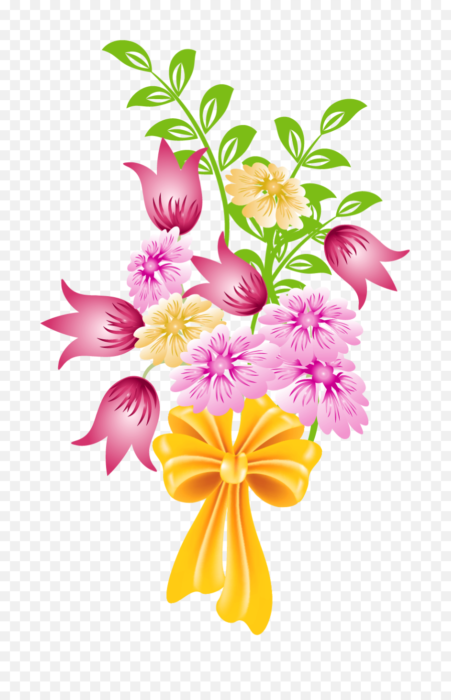 Spring Bouquet Png Clipart - Flower Bouquet Clipart Png,Spring Background Png