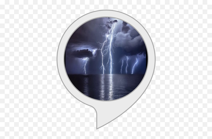 Amazoncom Relaxing Music Thunder Storm And Rain Alexa Skills - Thunderstorm Png,Thunderstorm Png