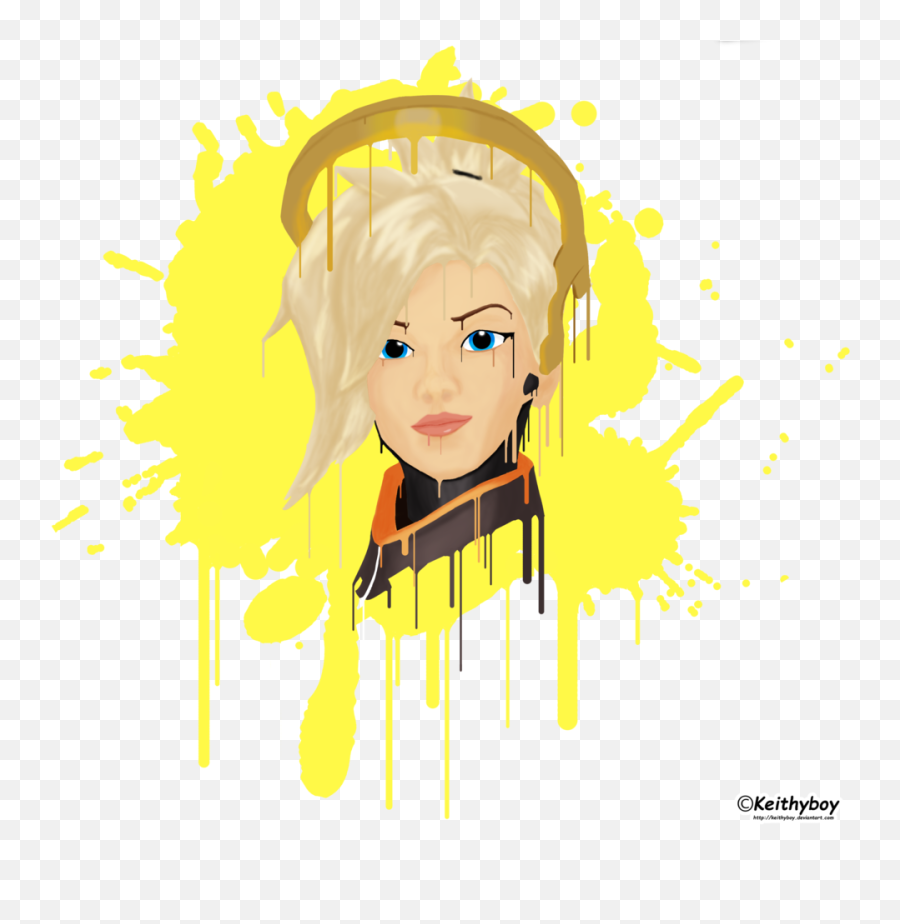 Mercy Overwatch - Clip Art Full Size Png Download Seekpng Hair Design,Mercy Overwatch Png