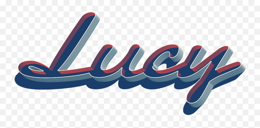 Lucy 3d Letter Png Name