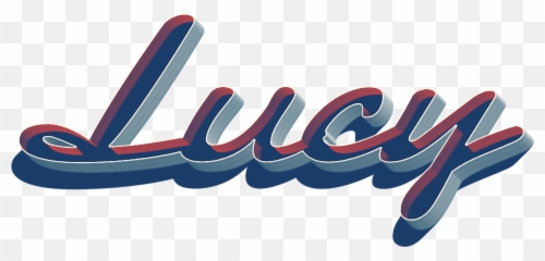 Lucy 3d Letter Png Name
