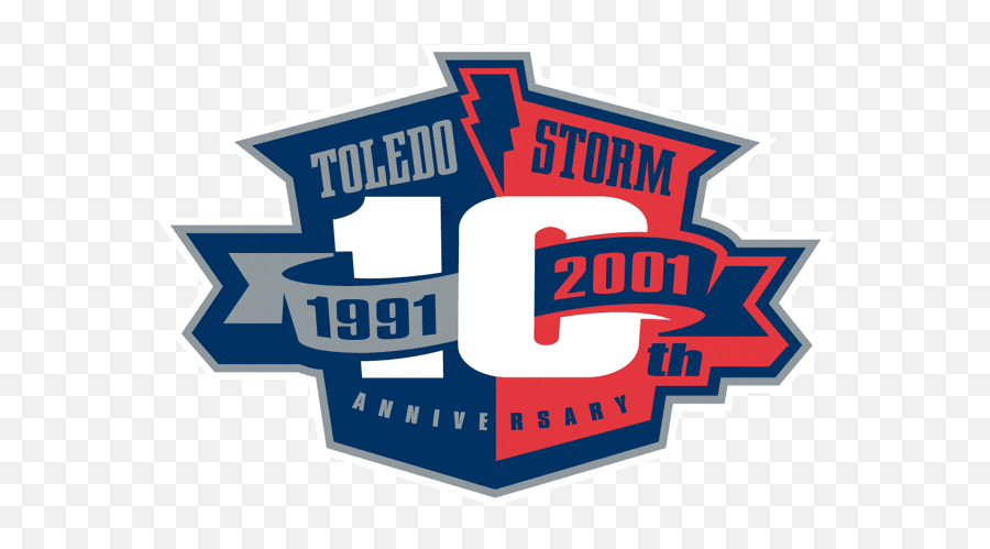Toledo Storm Anniversary Logo - 2000 10th Anniversary Logos Png,University Of Toledo Logos