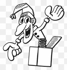 Christmas Jack In The Box - Drawing png