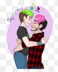Markiplier - Jacksepticeye And Ship Transparent Cute png