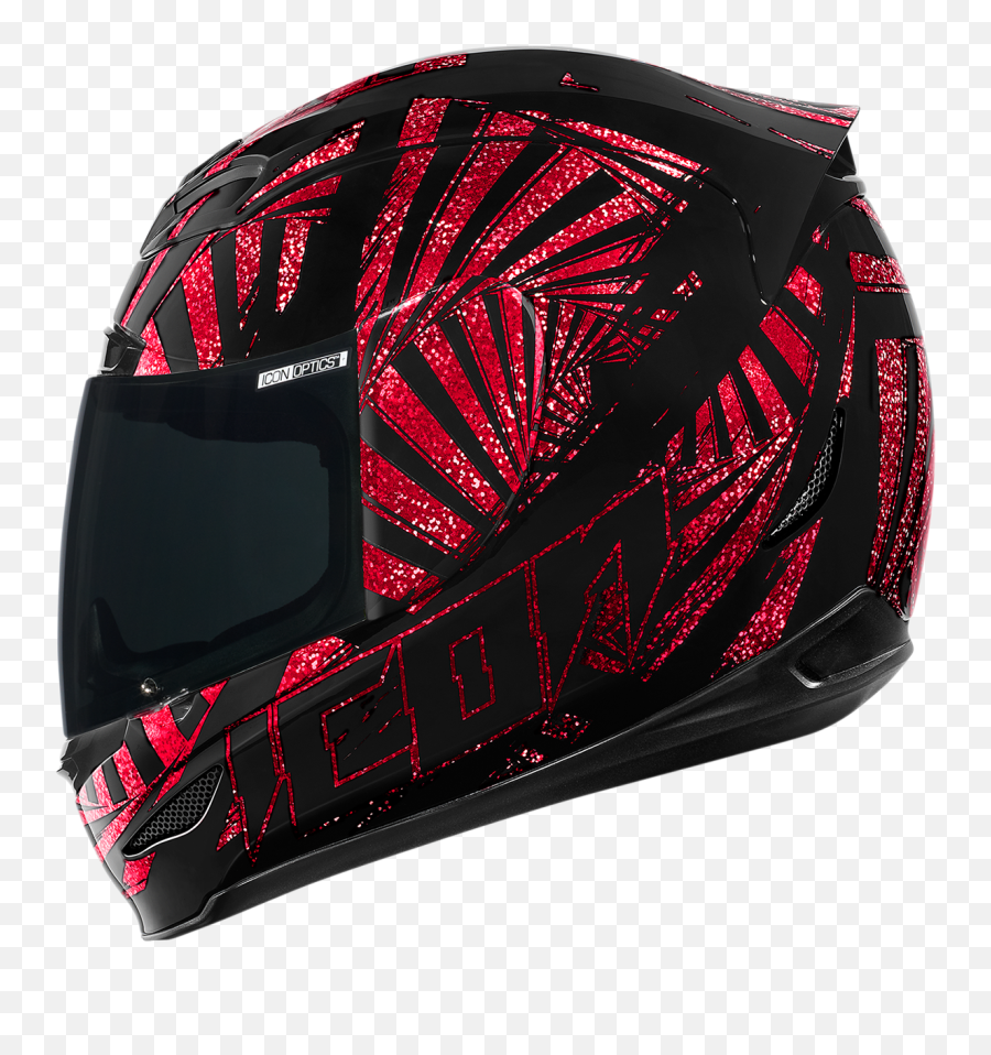 Womens Motorcycle Helmets Icon - Icon Spaztyk Helmet Red Png,Icon Airmada Sensory