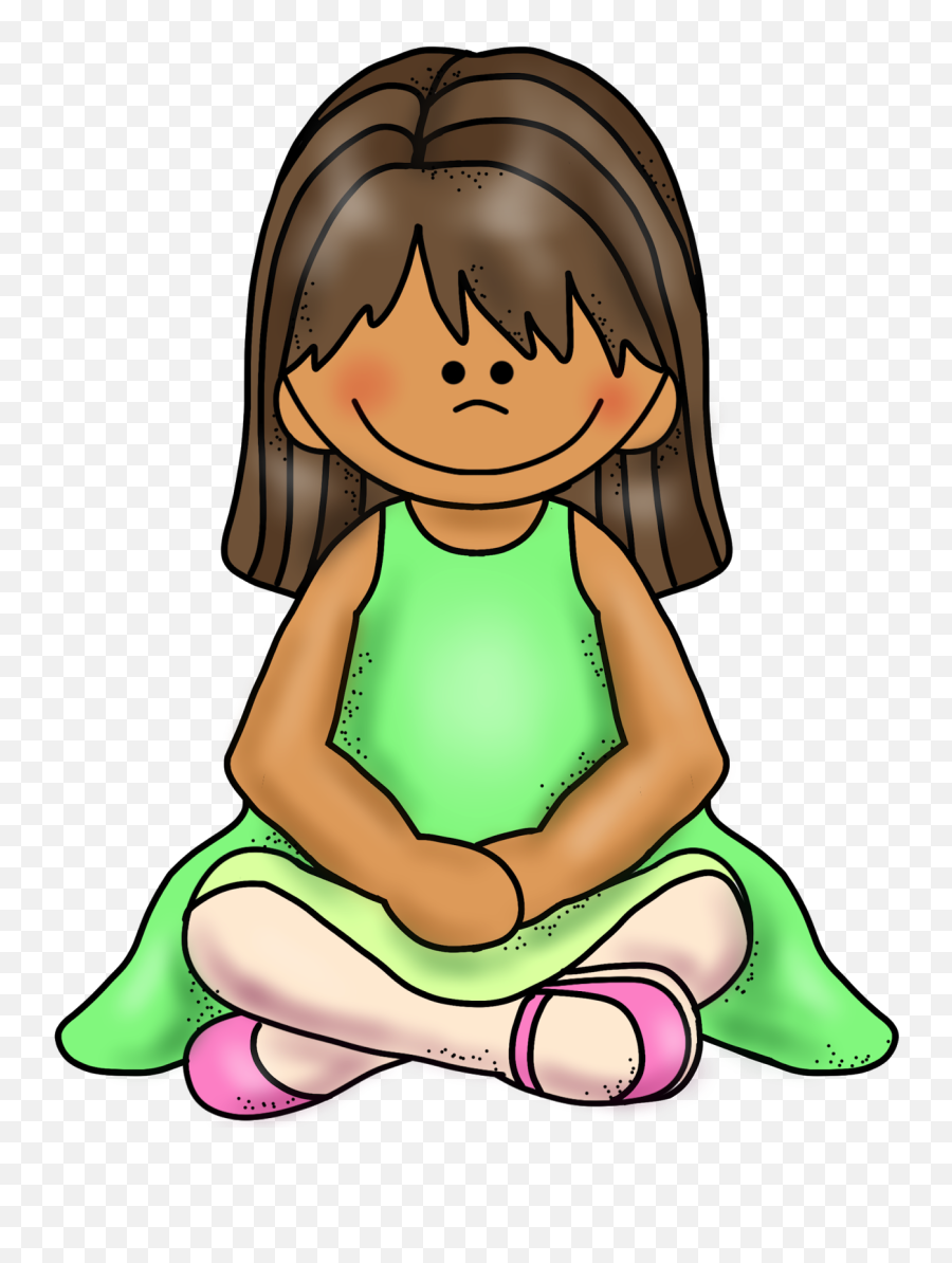 Library Of Sitting Criss Cross Vector Freeuse Download Png - Sit Criss Cross Applesauce,Girl Sitting Png