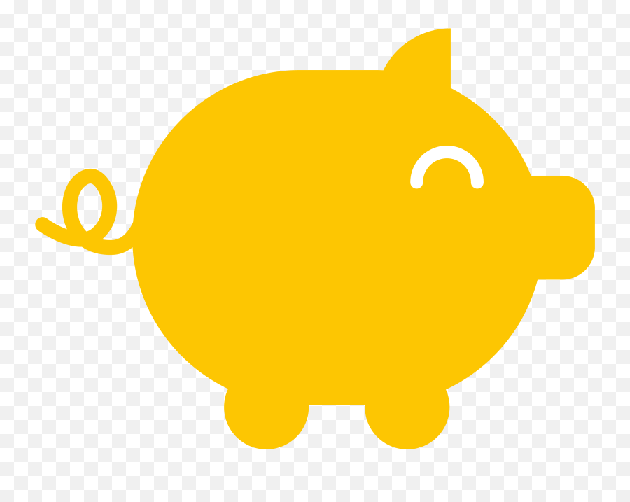 Download Hd Piggy Bank Icon Png Transparent Image - Happy,Piggy Icon