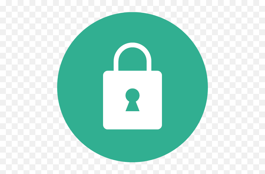 Green Lock Privacy Safe Secure Security Png Circle