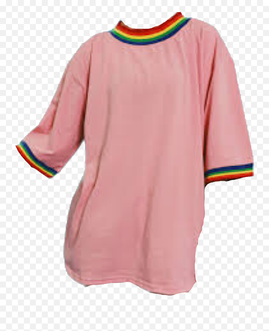 Hd Pink Rainbow Top Shirt Polyvore - Png Clothes,Cloth Png