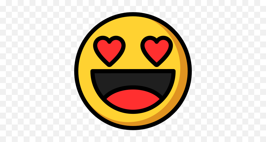 Fall In Love Icon Smile Smileys - Emoji Falling In Love Png,Happy Smiley Icon