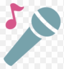 Microphone Microfono Emoji Animoji Singer - Circle png