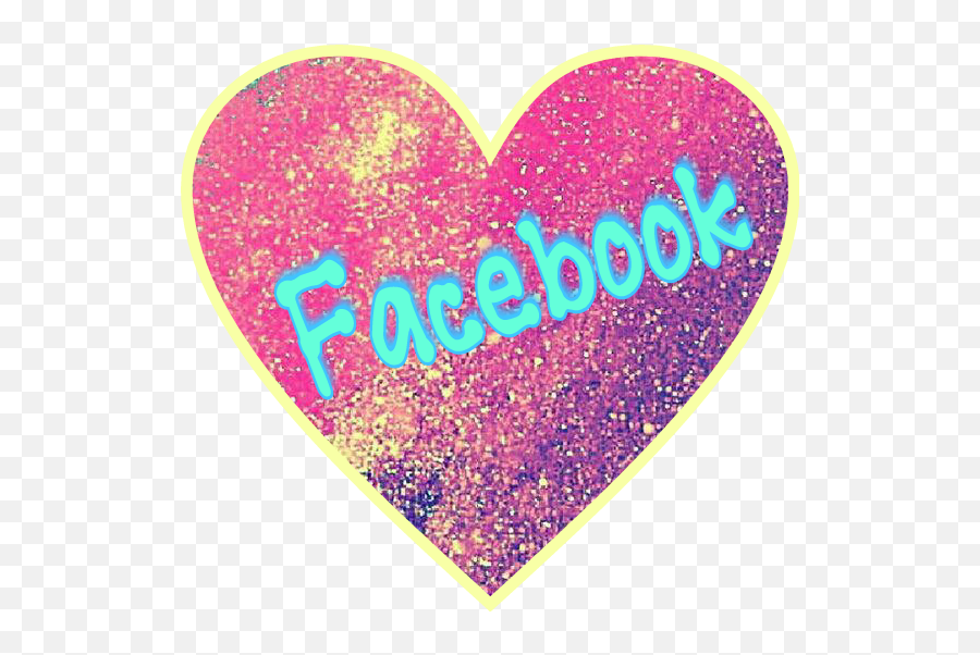 Facebook - Glitter Pink Facebook Logo Png,Facebook Heart Png