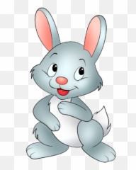 Library Of Rabbit Cat Graphic Transparent Friends Png Files - Cartoon Rabbit Transparent Background