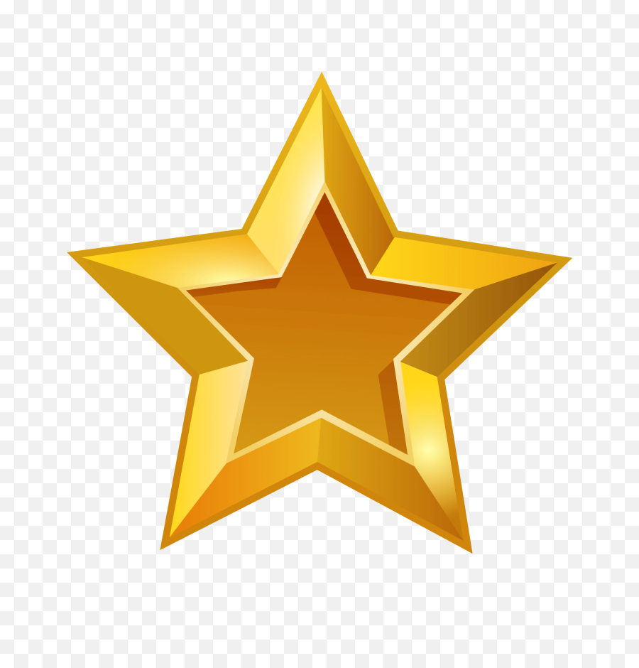 Glowing Star With Transparent - Transparent Background Gold Star Clipart Png,Gold Star Transparent