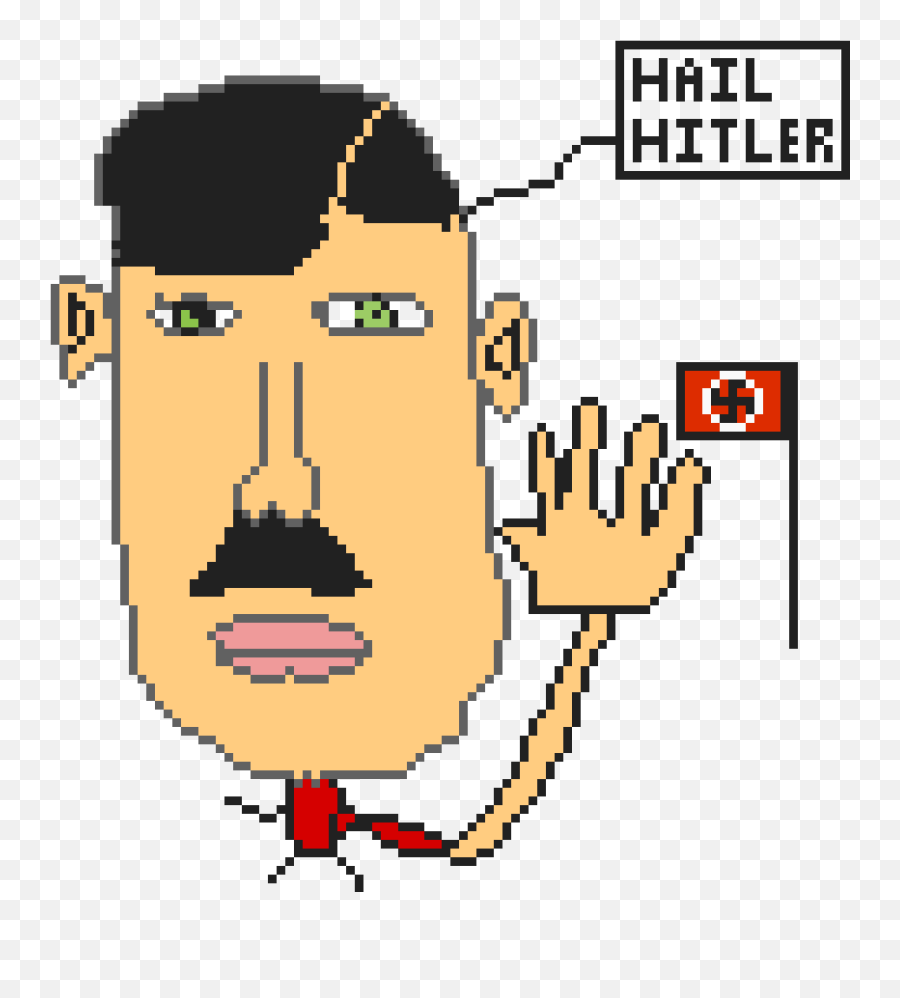 Pixilart - Drawing Of Hitler Png,Hitler Face Png