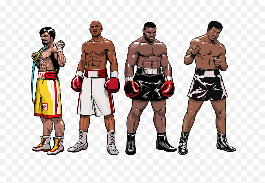 Download Hd Manny Pacman Pacquiao Floyd Money - Muhammad Ali And Mike Tyson Png,Boxers Png
