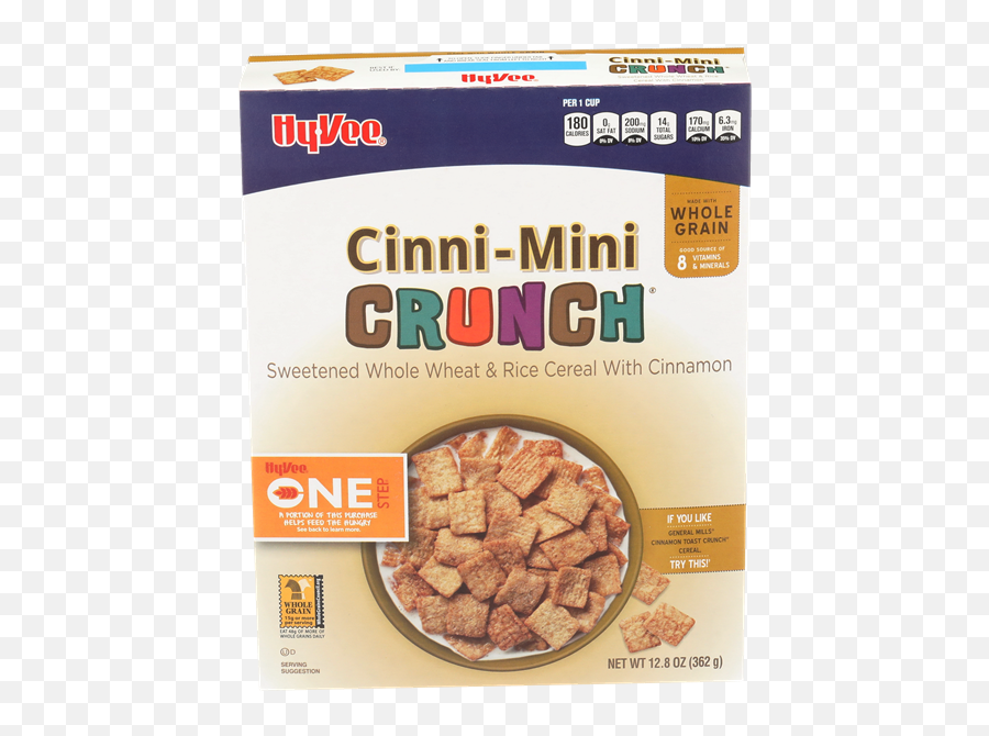 Hy - Vee One Step Cinnimini Crunch Cereal Hyvee Aisles Breakfast Cereal Png,Cinnamon Toast Crunch Logo