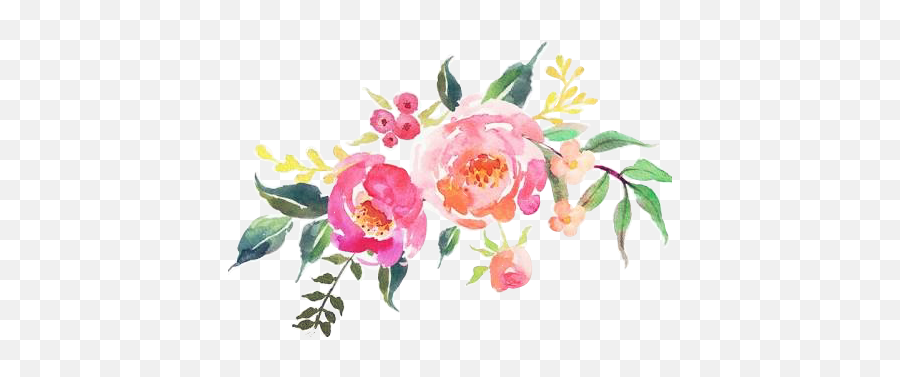 Watercolor - Flowersfloreskpopeditnoesmiarteclipart Watercolor Flowers Clipart Png,Watercolor Roses Png